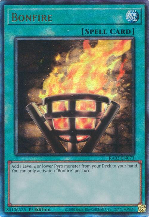 Bonfire (UTR) [RA03-EN073] Prismatic Ultimate Rare | RetroPlay Games