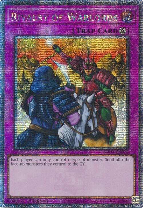 Rivalry of Warlords (Quarter Century Secret Rare) [RA03-EN075] Quarter Century Secret Rare | RetroPlay Games
