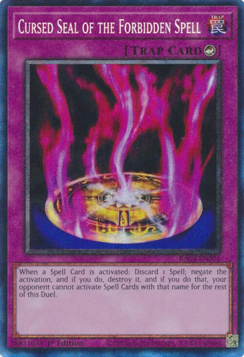 Cursed Seal of the Forbidden Spell (CR) [RA03-EN076] Prismatic Collector's Rare | RetroPlay Games