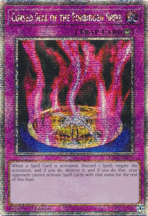 Cursed Seal of the Forbidden Spell (Quarter Century Secret Rare) [RA03-EN076] Quarter Century Secret Rare | RetroPlay Games