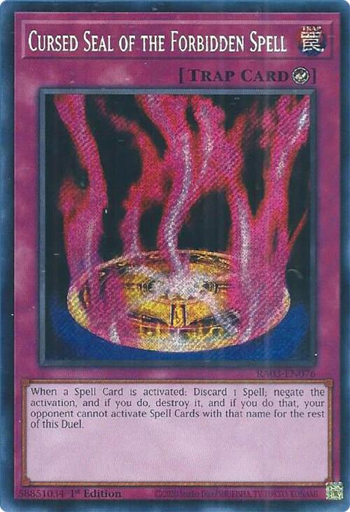 Cursed Seal of the Forbidden Spell (Secret Rare) [RA03-EN076] Secret Rare | RetroPlay Games