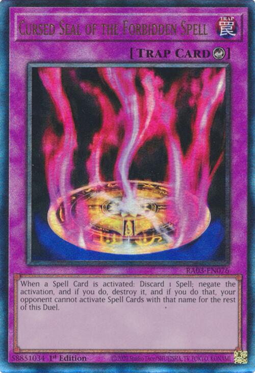 Cursed Seal of the Forbidden Spell (UTR) [RA03-EN076] Prismatic Ultimate Rare | RetroPlay Games