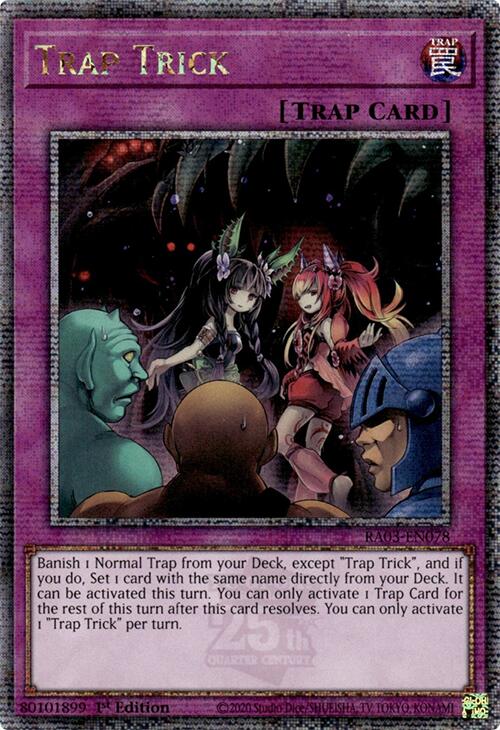 Trap Trick (Quarter Century Secret Rare) [RA03-EN078] Quarter Century Secret Rare | RetroPlay Games