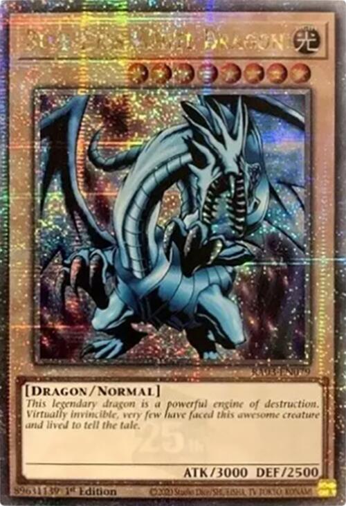 Blue-Eyes White Dragon (Quarter Century Secret Rare) [RA03-EN079] Quarter Century Secret Rare | RetroPlay Games