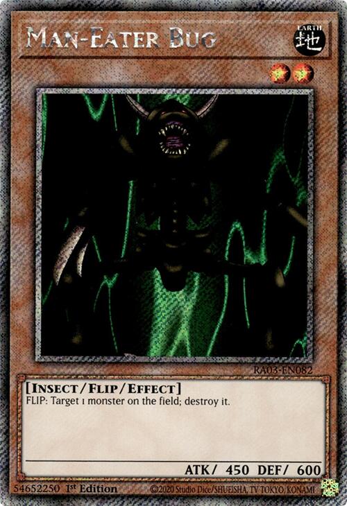 Man-Eater Bug (Platinum Secret Rare) [RA03-EN082] Platinum Secret Rare | RetroPlay Games