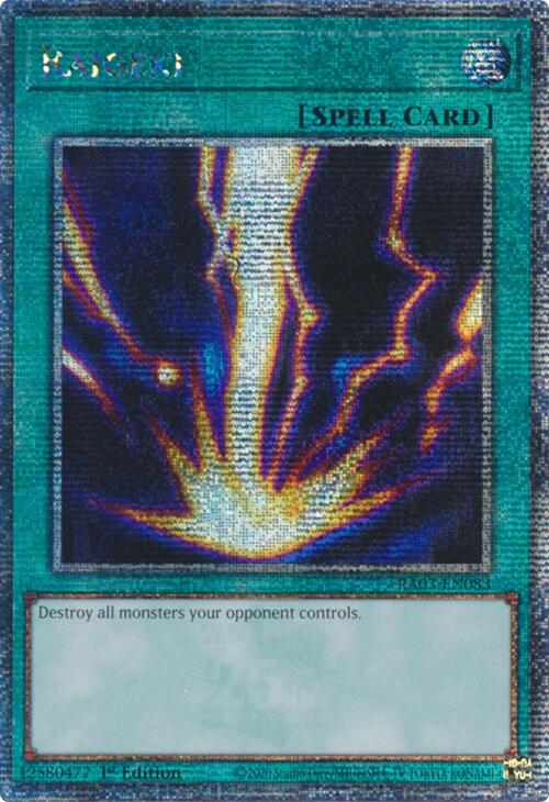 Raigeki (Quarter Century Secret Rare) [RA03-EN083] Quarter Century Secret Rare | RetroPlay Games