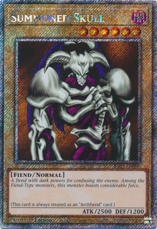 Summoned Skull (Platinum Secret Rare) [RA03-EN086] Platinum Secret Rare | RetroPlay Games