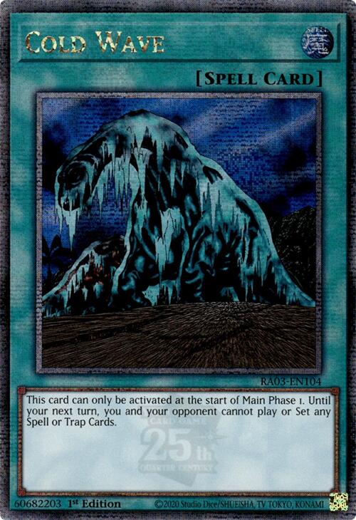 Cold Wave (Quarter Century Secret Rare) [RA03-EN104] Quarter Century Secret Rare | RetroPlay Games