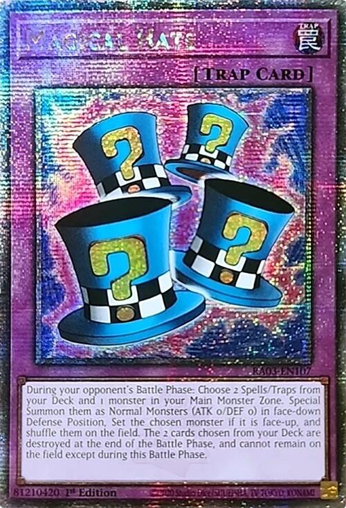 Magical Hats (Quarter Century Secret Rare) [RA03-EN107] Quarter Century Secret Rare | RetroPlay Games