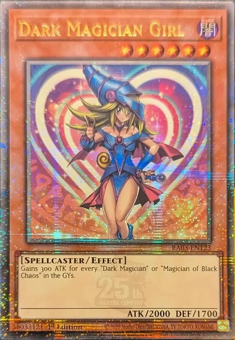 Dark Magician Girl (Quarter Century Secret Rare) [RA03-EN123] Quarter Century Secret Rare | RetroPlay Games