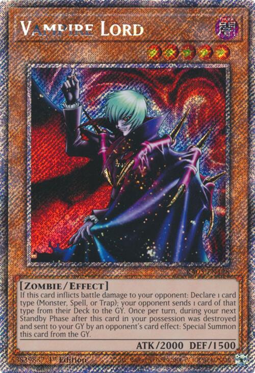 Vampire Lord (Platinum Secret Rare) [RA03-EN128] Platinum Secret Rare | RetroPlay Games