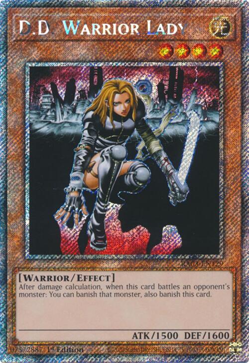 D.D. Warrior Lady (Platinum Secret Rare) [RA03-EN129] Platinum Secret Rare | RetroPlay Games