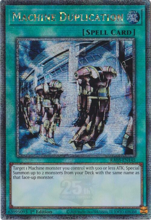 Machine Duplication (Quarter Century Secret Rare) [RA03-EN145] Quarter Century Secret Rare | RetroPlay Games