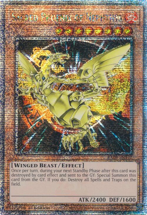 Sacred Phoenix of Nephthys (Quarter Century Secret Rare) [RA03-EN147] Quarter Century Secret Rare | RetroPlay Games