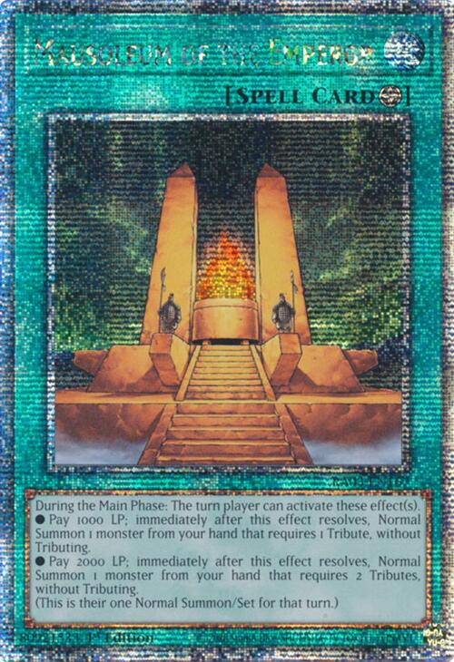 Mausoleum of the Emperor (Quarter Century Secret Rare) [RA03-EN167] Quarter Century Secret Rare | RetroPlay Games