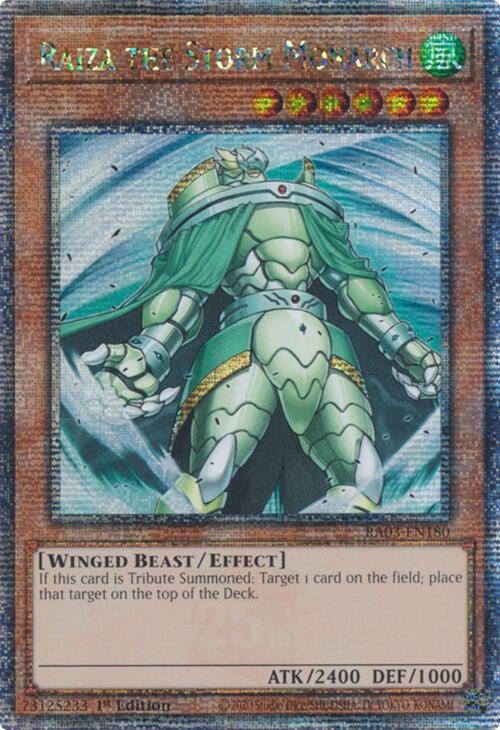 Raiza the Storm Monarch (Quarter Century Secret Rare) [RA03-EN180] Quarter Century Secret Rare | RetroPlay Games