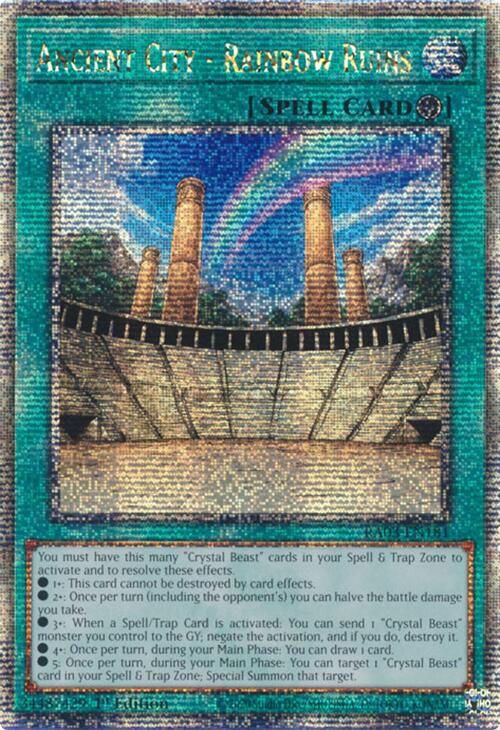 Ancient City - Rainbow Ruins (Quarter Century Secret Rare) [RA03-EN181] Quarter Century Secret Rare | RetroPlay Games
