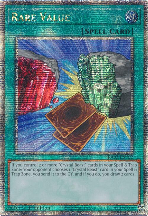 Rare Value (Quarter Century Secret Rare) [RA03-EN182] Quarter Century Secret Rare | RetroPlay Games