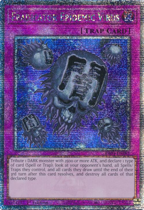 Eradicator Epidemic Virus (Quarter Century Secret Rare) [RA03-EN183] Quarter Century Secret Rare | RetroPlay Games