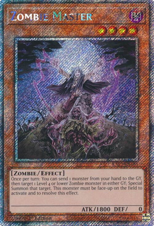 Zombie Master (Platinum Secret Rare) [RA03-EN185] Platinum Secret Rare | RetroPlay Games