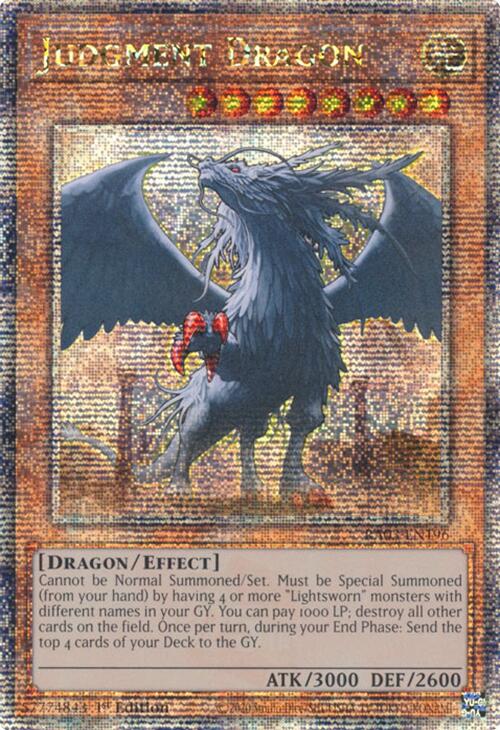 Judgment Dragon (Quarter Century Secret Rare) [RA03-EN196] Quarter Century Secret Rare | RetroPlay Games
