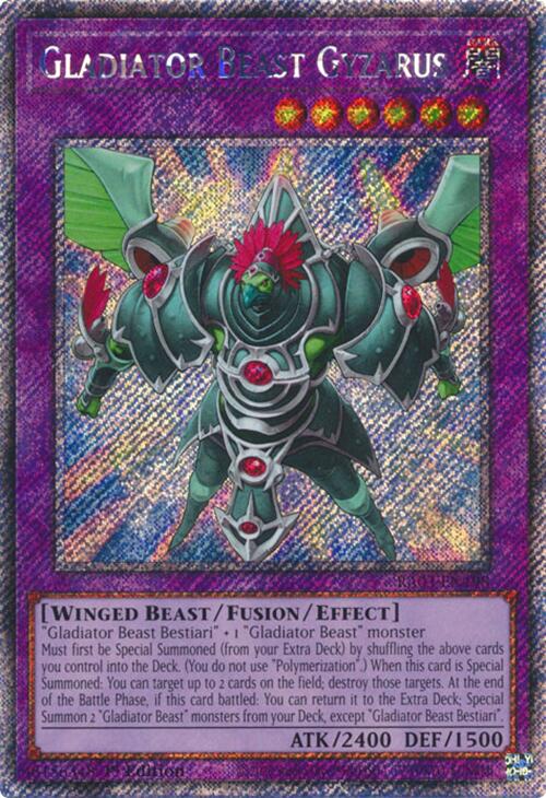 Gladiator Beast Gyzarus (Platinum Secret Rare) [RA03-EN198] Platinum Secret Rare | RetroPlay Games