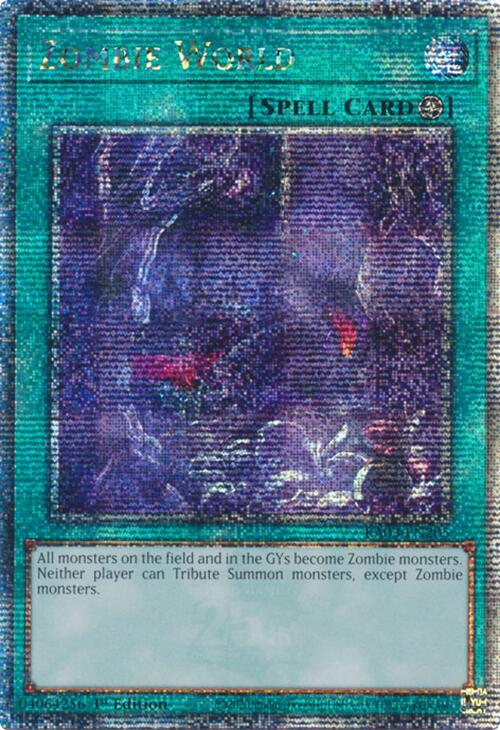 Zombie World (Quarter Century Secret Rare) [RA03-EN205] Quarter Century Secret Rare | RetroPlay Games