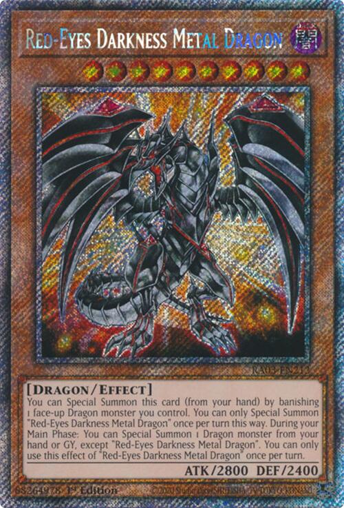 Red-Eyes Darkness Metal Dragon (Platinum Secret Rare) [RA03-EN212] Platinum Secret Rare | RetroPlay Games