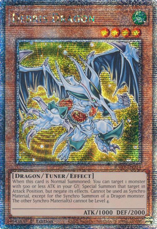 Debris Dragon (Quarter Century Secret Rare) [RA03-EN214] Quarter Century Secret Rare | RetroPlay Games