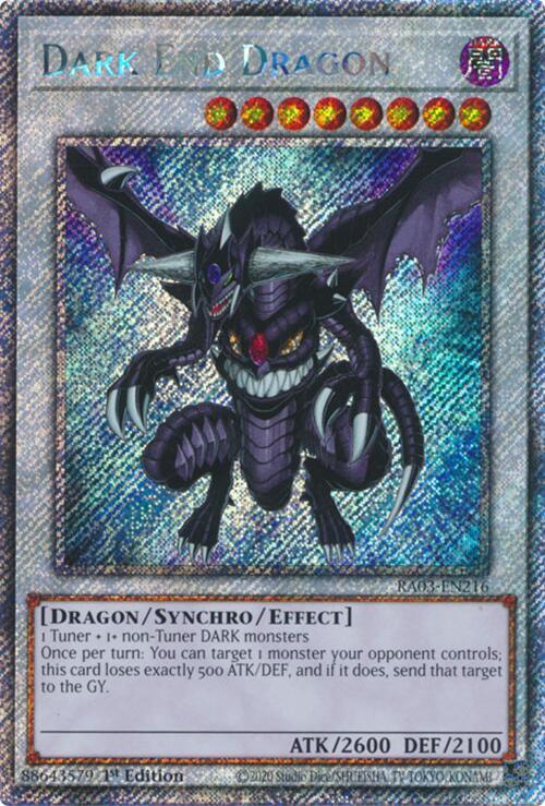 Dark End Dragon (Platinum Secret Rare) [RA03-EN216] Platinum Secret Rare | RetroPlay Games