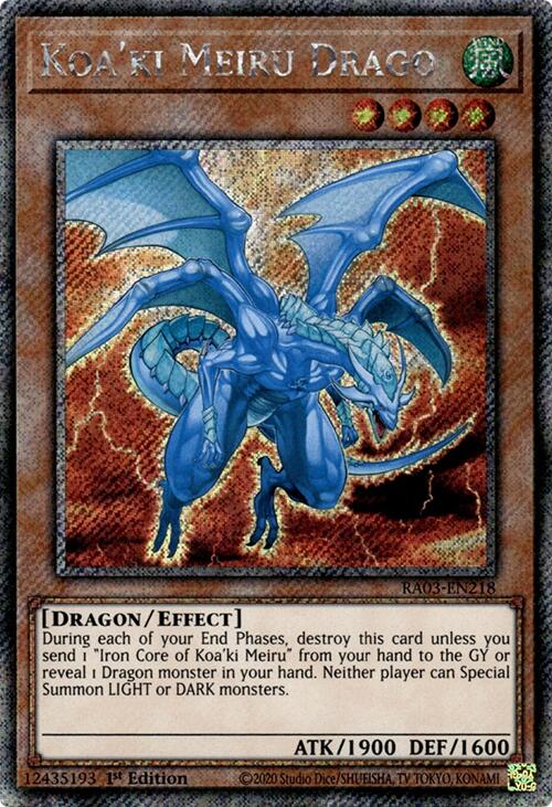 Koa'ki Meiru Drago (Platinum Secret Rare) [RA03-EN218] Platinum Secret Rare | RetroPlay Games