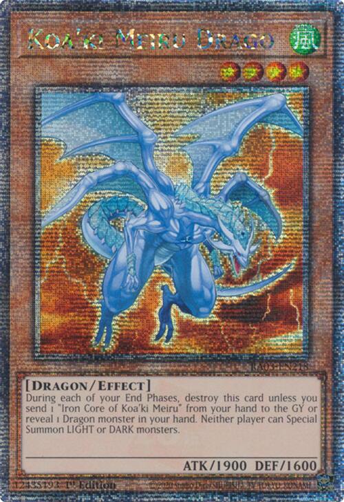 Koa'ki Meiru Drago (Quarter Century Secret Rare) [RA03-EN218] Quarter Century Secret Rare | RetroPlay Games