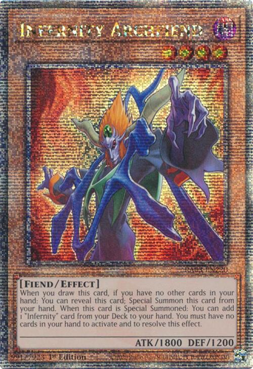 Infernity Archfiend (Quarter Century Secret Rare) [RA03-EN220] Quarter Century Secret Rare | RetroPlay Games
