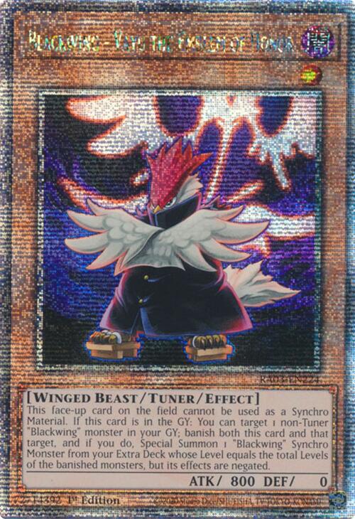 Blackwing - Vayu the Emblem of Honor (Quarter Century Secret Rare) [RA03-EN224] Quarter Century Secret Rare | RetroPlay Games