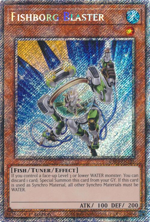 Fishborg Blaster (Platinum Secret Rare) [RA03-EN225] Platinum Secret Rare | RetroPlay Games