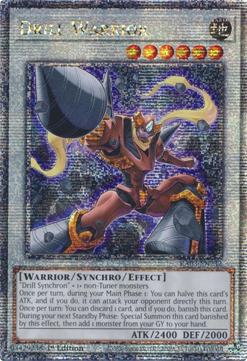 Drill Warrior (Quarter Century Secret Rare) [RA03-EN232] Quarter Century Secret Rare | RetroPlay Games