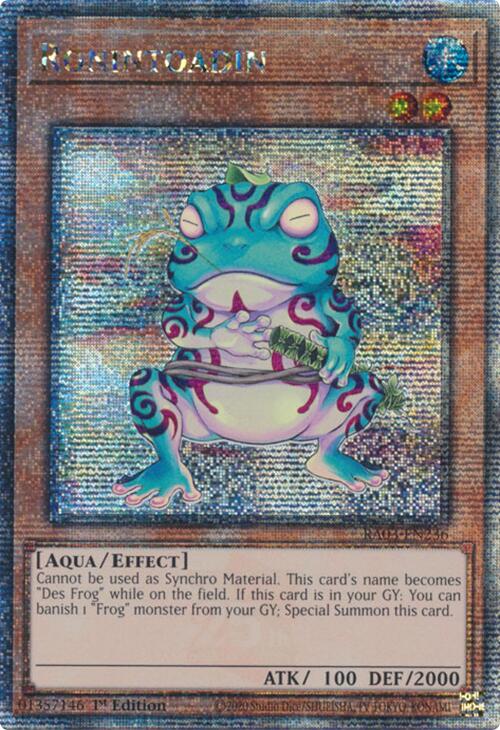 Ronintoadin (Quarter Century Secret Rare) [RA03-EN236] Quarter Century Secret Rare | RetroPlay Games