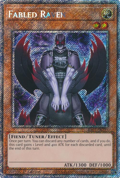 Fabled Raven (Platinum Secret Rare) [RA03-EN239] Platinum Secret Rare | RetroPlay Games