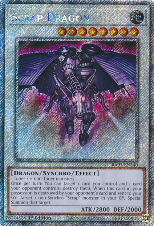 Scrap Dragon (Platinum Secret Rare) [RA03-EN240] Platinum Secret Rare | RetroPlay Games