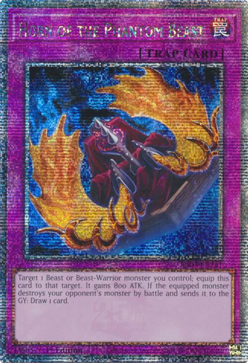 Horn of the Phantom Beast (Quarter Century Secret Rare) [RA03-EN241] Quarter Century Secret Rare | RetroPlay Games