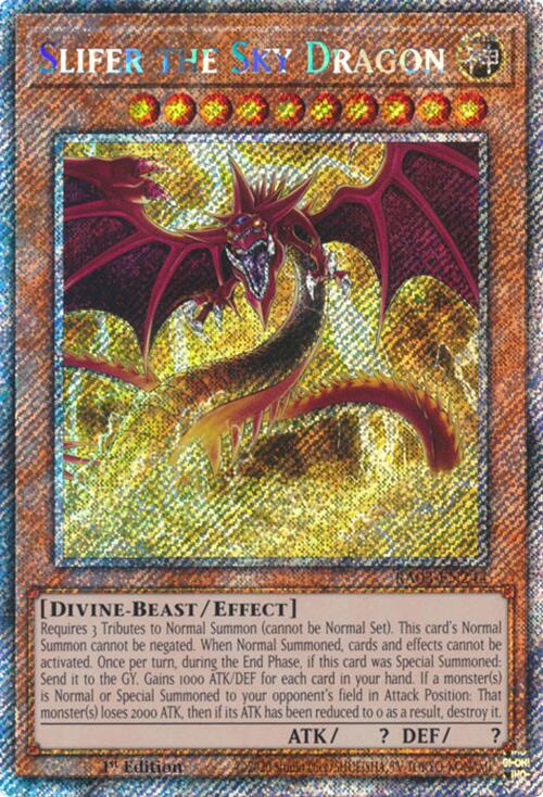 Slifer the Sky Dragon (Platinum Secret Rare) [RA03-EN244] Platinum Secret Rare | RetroPlay Games