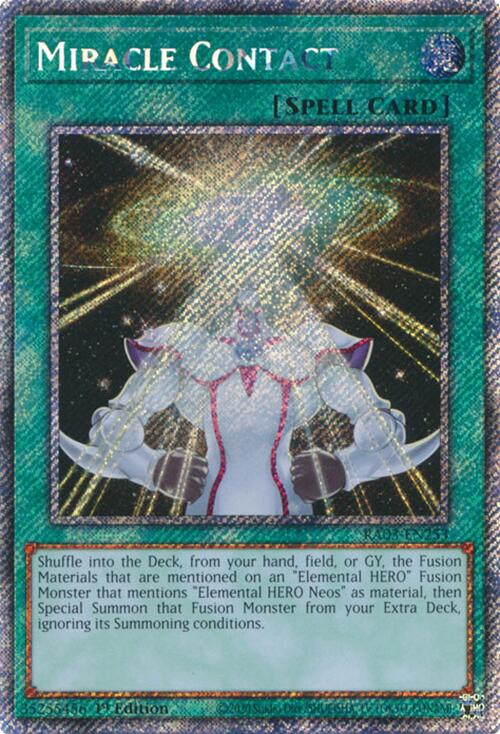 Miracle Contact (Platinum Secret Rare) [RA03-EN253] Platinum Secret Rare | RetroPlay Games