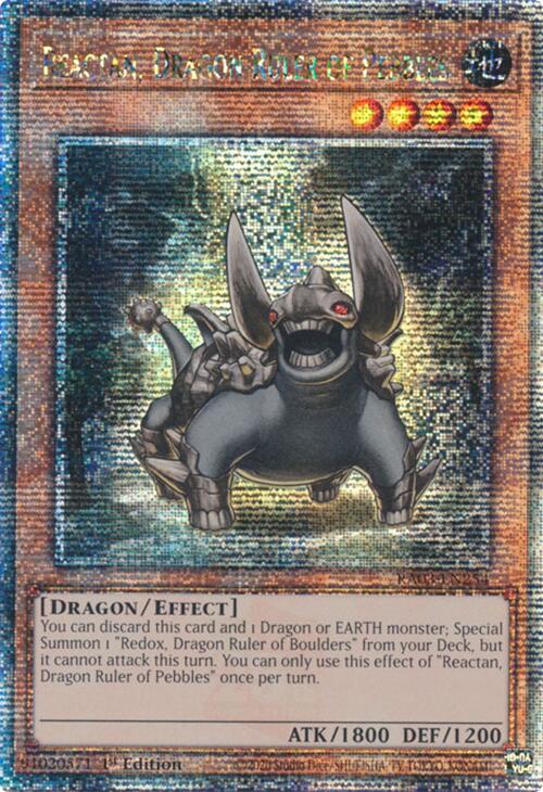 Reactan, Dragon Ruler of Pebbles (Quarter Century Secret Rare) [RA03-EN254] Quarter Century Secret Rare | RetroPlay Games