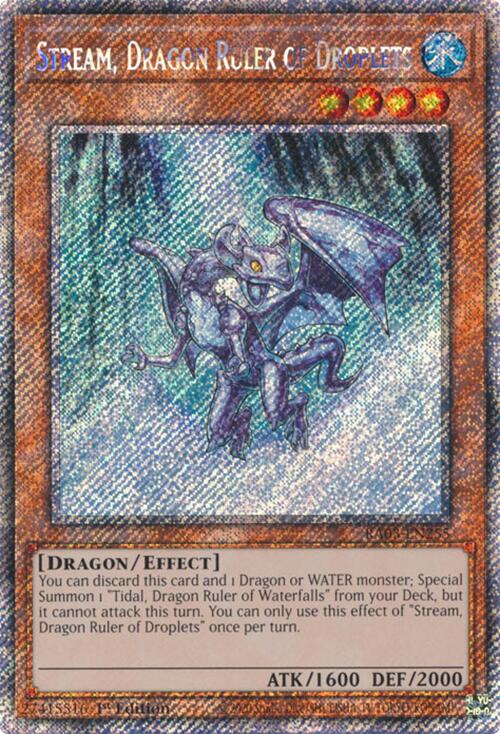 Stream, Dragon Ruler of Droplets (Platinum Secret Rare) [RA03-EN255] Platinum Secret Rare | RetroPlay Games