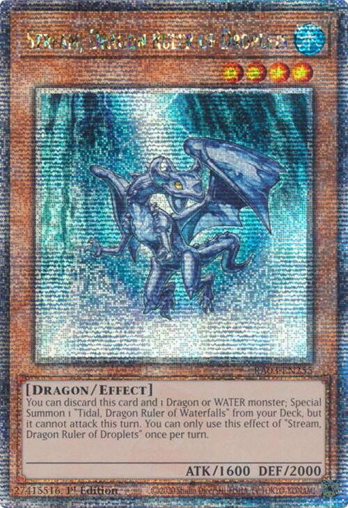 Stream, Dragon Ruler of Droplets (Quarter Century Secret Rare) [RA03-EN255] Quarter Century Secret Rare | RetroPlay Games