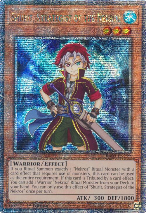 Shurit, Strategist of the Nekroz (Quarter Century Secret Rare) [RA03-EN259] Quarter Century Secret Rare | RetroPlay Games
