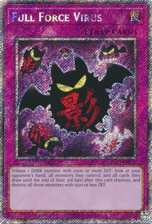 Full Force Virus (Platinum Secret Rare) [RA03-EN267] Platinum Secret Rare | RetroPlay Games