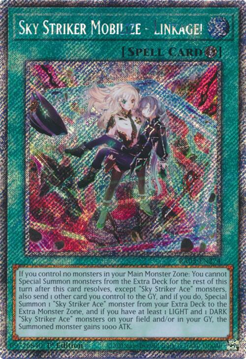 Sky Striker Mobilize - Linkage! (Platinum Secret Rare) [RA03-EN274] Platinum Secret Rare | RetroPlay Games