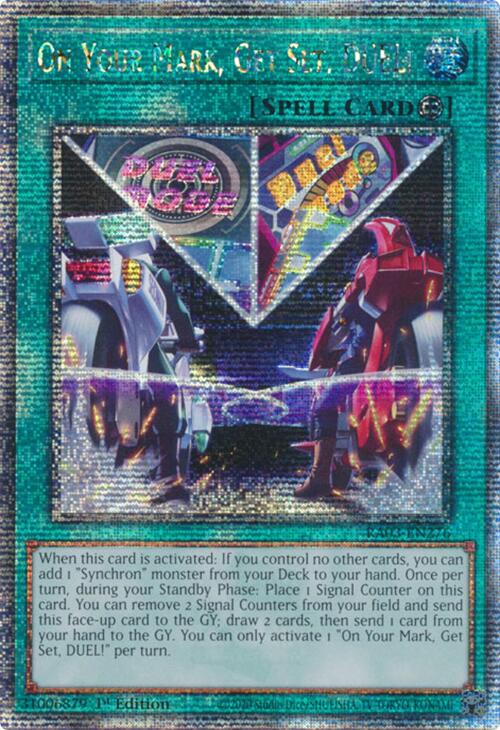 On Your Mark, Get Set, DUEL! (Quarter Century Secret Rare) [RA03-EN276] Quarter Century Secret Rare | RetroPlay Games