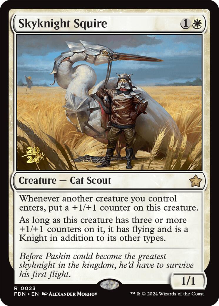 Skyknight Squire [Foundations Prerelease Promos] | RetroPlay Games